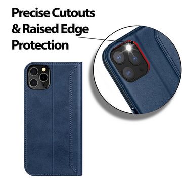 CoolGadget Handyhülle Book Case Elegance Tasche für Apple iPhone 12 Pro Max 6,7 Zoll, Hülle Magnet Klapphülle Flip Case für iPhone 12 Pro Max Schutzhülle