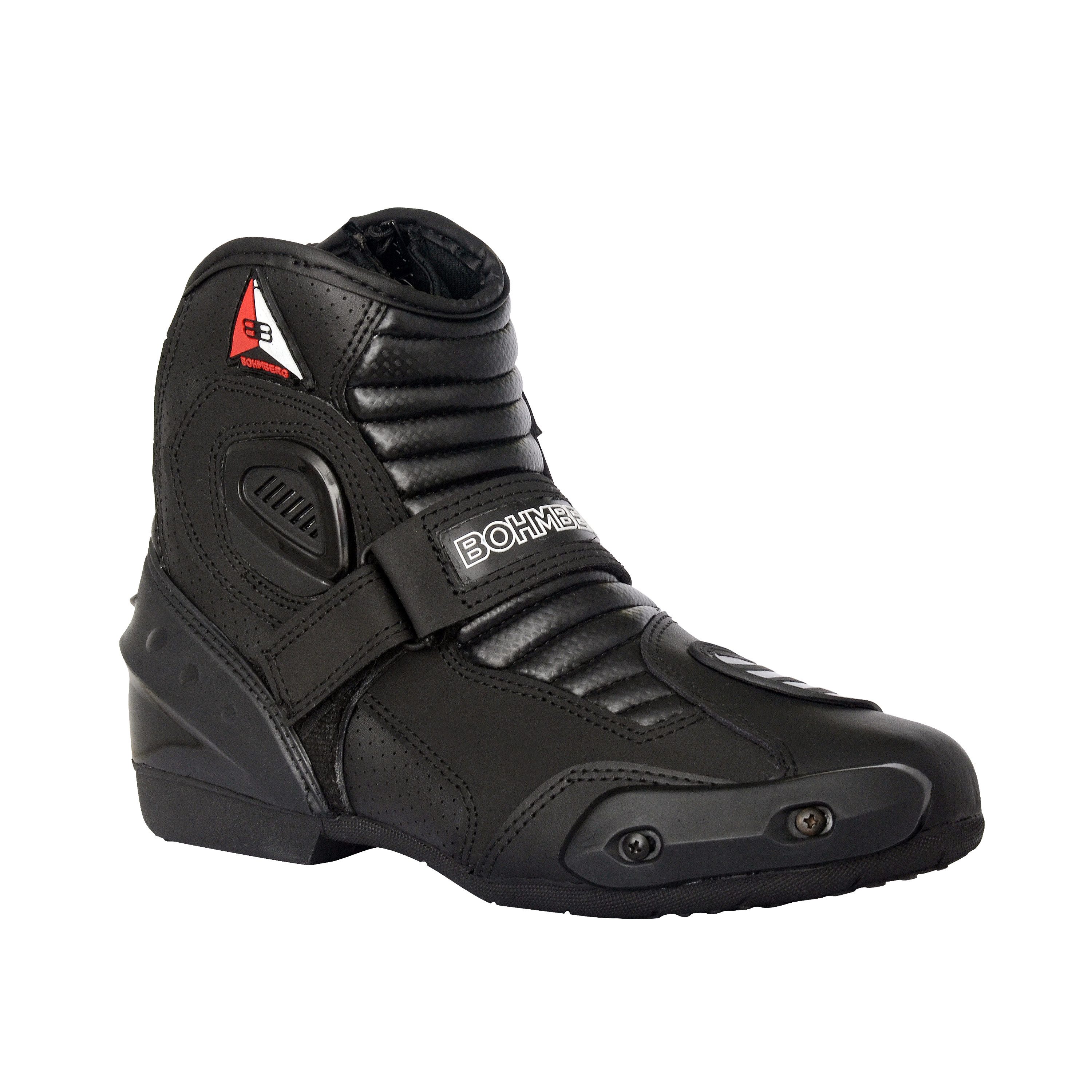 BOHMBERG Motorradstiefel aus echtem Leder / Herren / Motorradstiefel