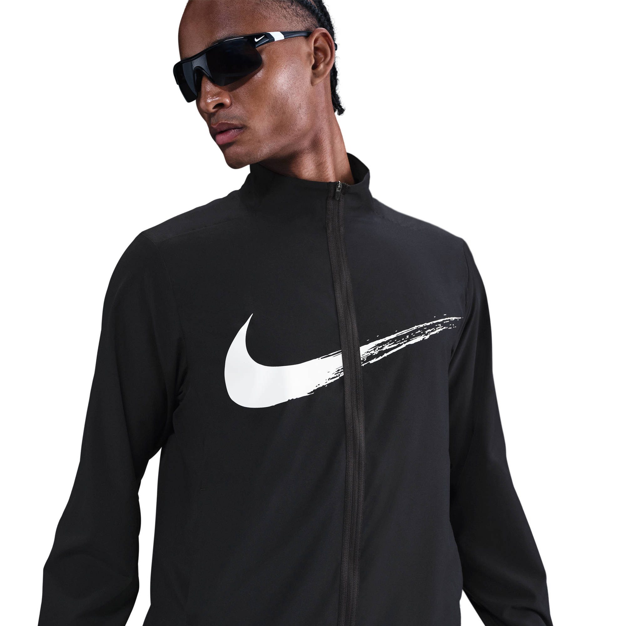 Nike Trainingsjacke M NK DF FORM JKT GFX sportlicher Stil, aus schnell trocknendem und elastischem Material