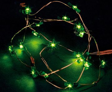 Hellum LED-Lichterkette Bäume 20 BS grün/kupfer, innen Batteriebetrieb