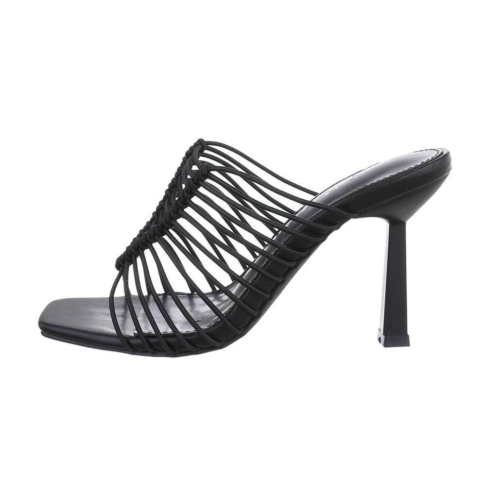 Ital-Design Damen Mules Freizeit Pantolette Pfennig-/Stilettoabsatz günstig online kaufen