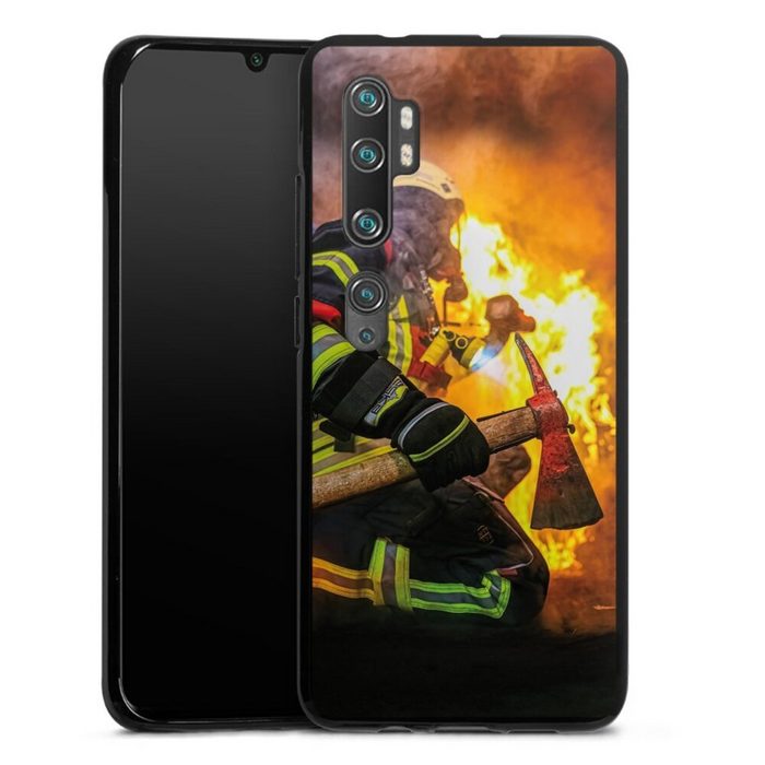 DeinDesign Handyhülle Feuerwehr Feuer Lebensretter Volunteer Firefighter Xiaomi Mi Note 10 Silikon Hülle Bumper Case Handy Schutzhülle