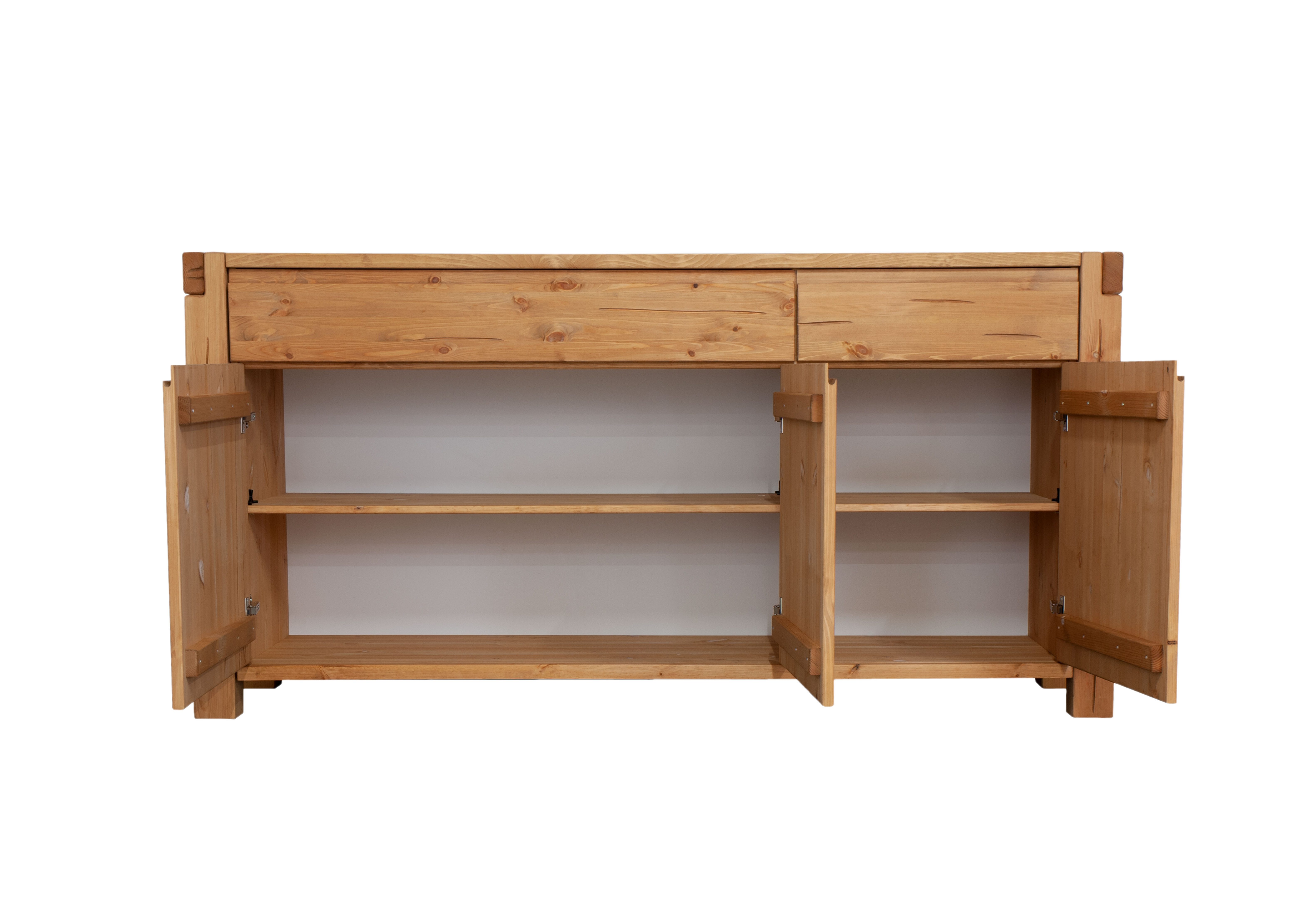 Woodroom Kommode Thun (Maße: 175 × 88 × 44 cm), Sideboard, Anrichte, massive Kiefer eichefarbig honig gebeizt & geölt
