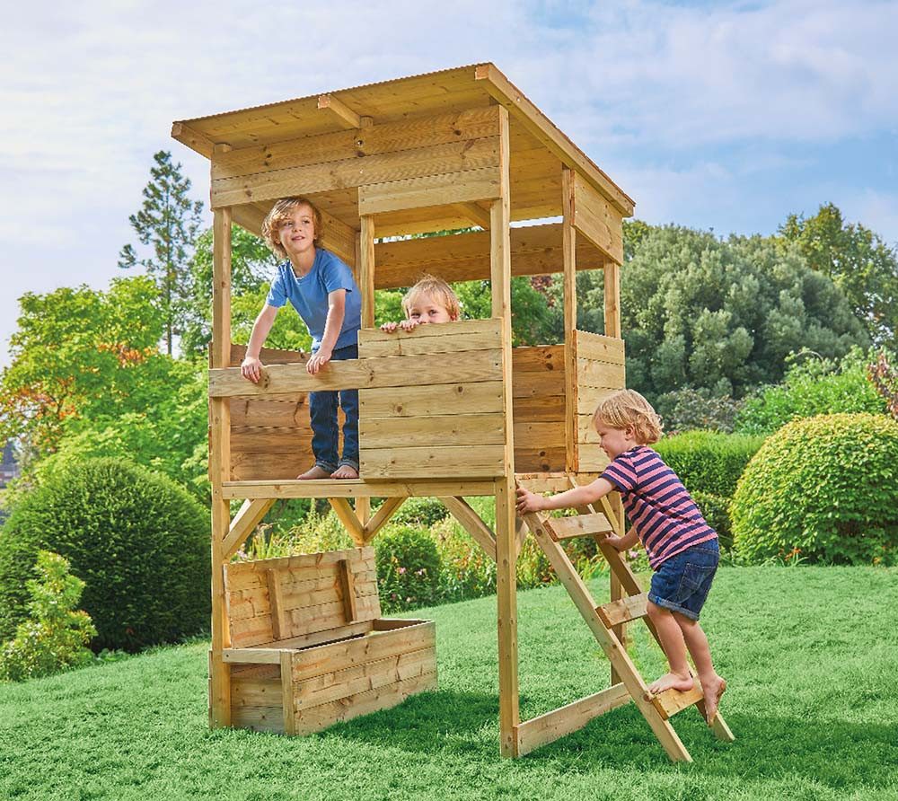 WESTMANN Spielhaus Wildnis, inkl. Spielzeugkiste, LxBxH 114x167x205 cm