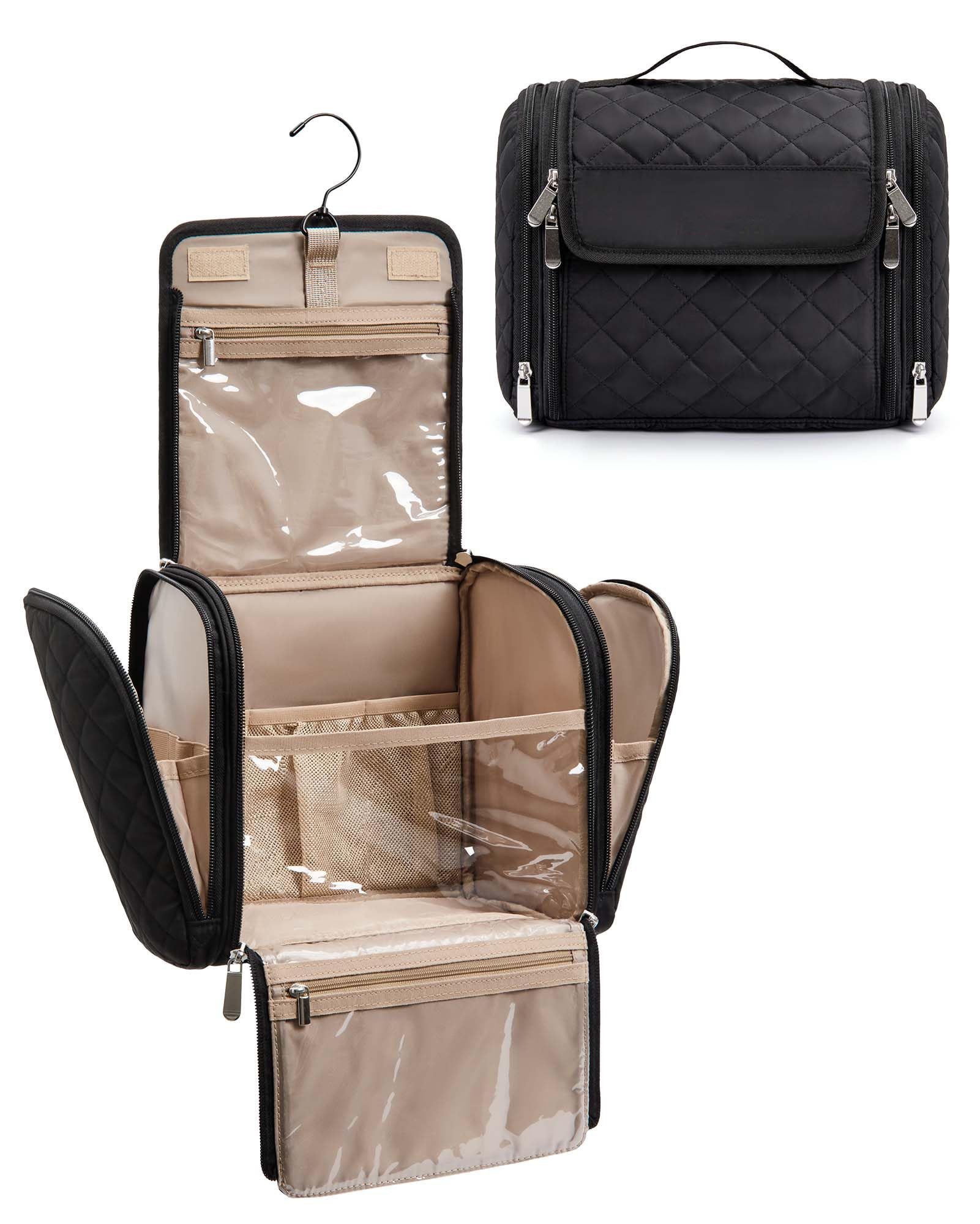 Zaewry Kosmetiktasche Kulturbeutel Damen, Kulturtasche zum Aufhängen, Toiletry Bag, Kosmetiktasche Reise Waschtasche Transparent für Makeup