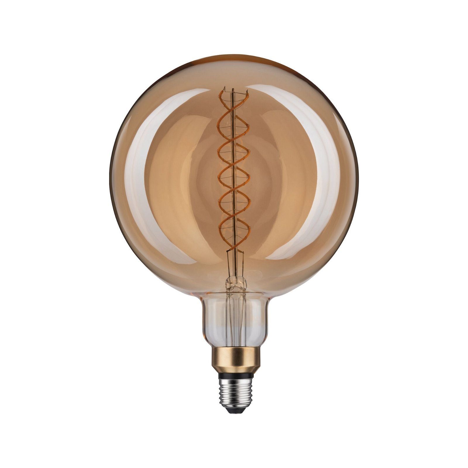 Paulmann LED-Leuchtmittel BigGlobe 400lm gold spiral doppel 7W 1 230V 1800K Filament, St