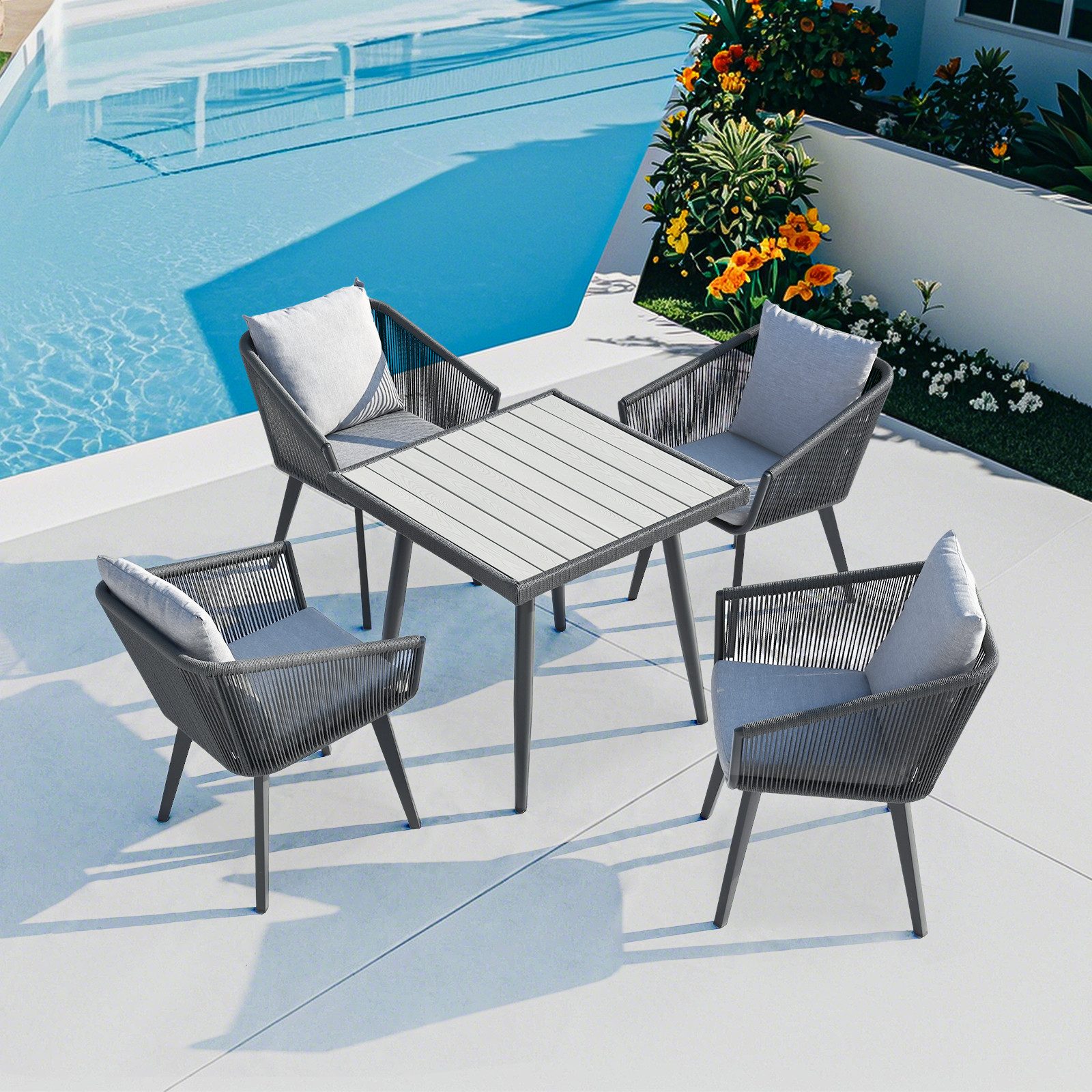 Rainsworth Gartenlounge-Set balkonmöbel set rattan, gartenlounge günstig online kaufen