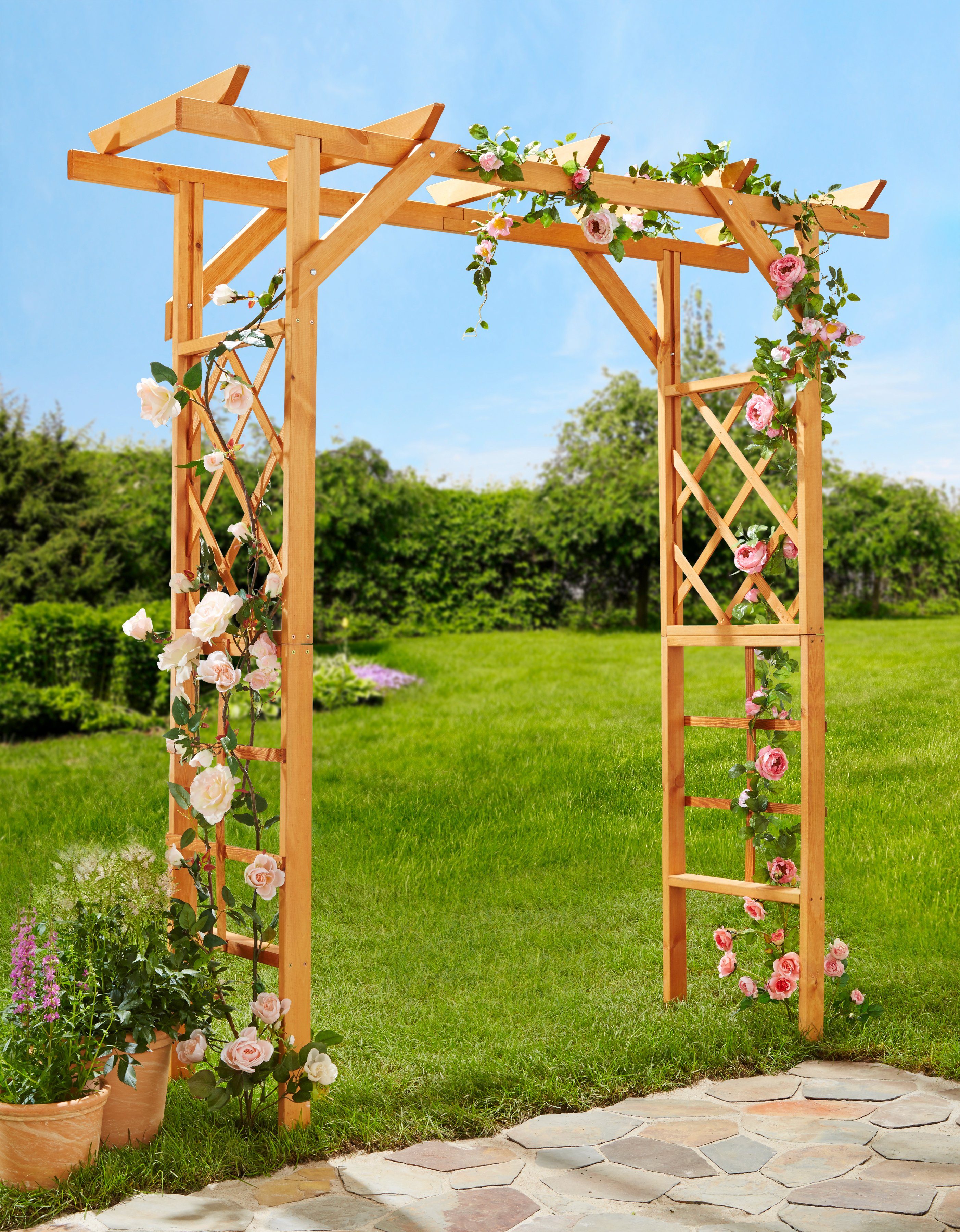 promadino Rosenbogen Pergola Ben, BxTxH: 200x65x208 cm