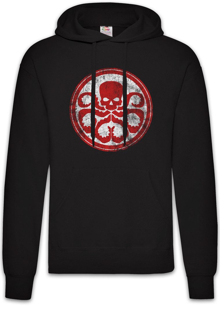 Hoodie Hydra Vintage Logo II Herren Hoodie Nick Red Agent Shield Skull Fury