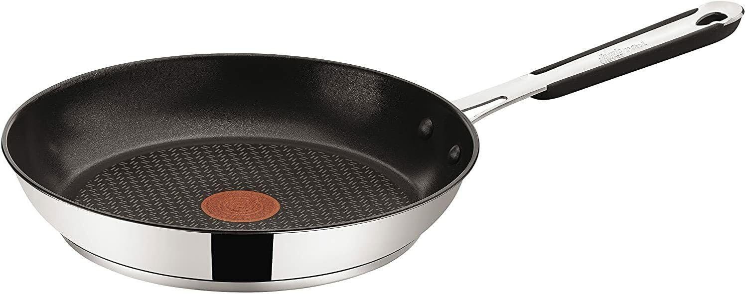 Tefal Bratpfanne Jamie Oliver Edelstahl-Bratpfanne, antihaftbeschichtet, 20 cm, (1-tlg), für alle Herdarten geeignet
