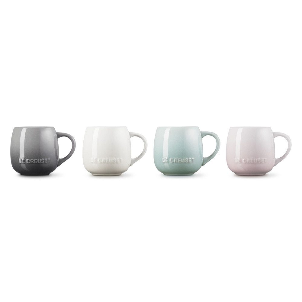 LE CREUSET Becher LeCreuset Becherset 4-teilig 320ml Coupe Steinzeug, Steinzeug