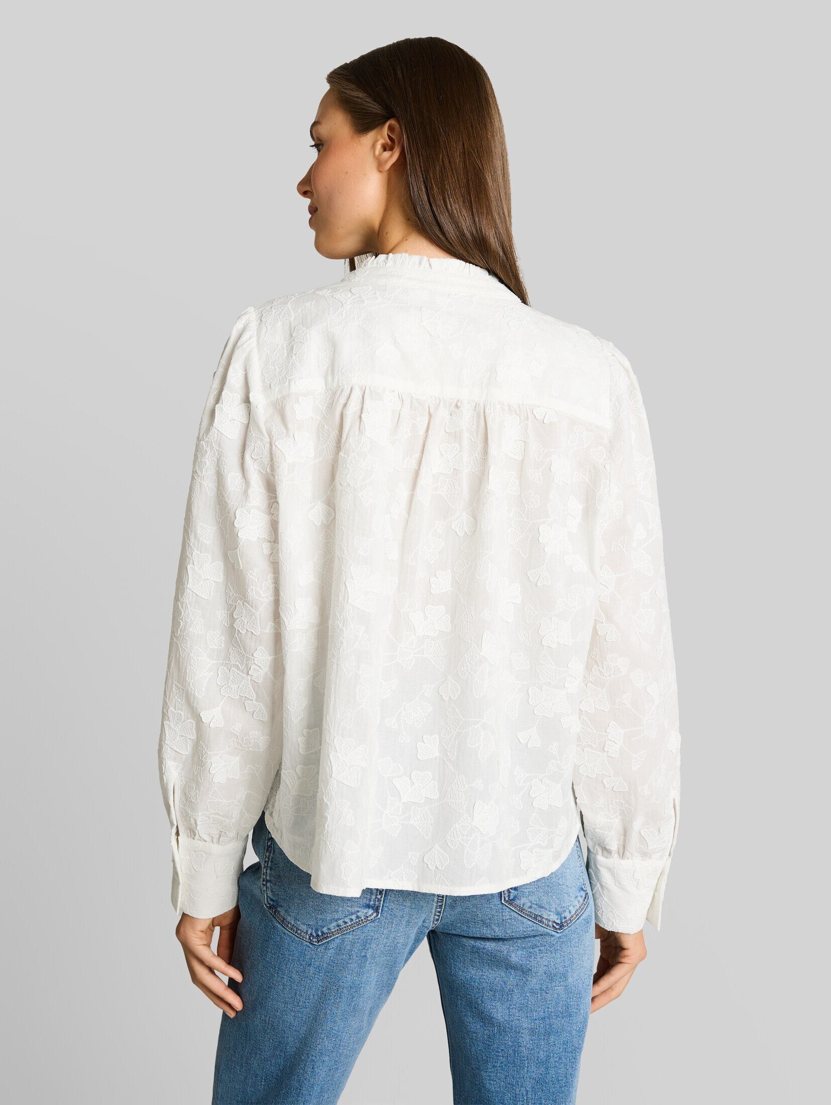 TOM TAILOR Langarmbluse Blusen & Shirts Loose Fit Bluse mit Stickerei