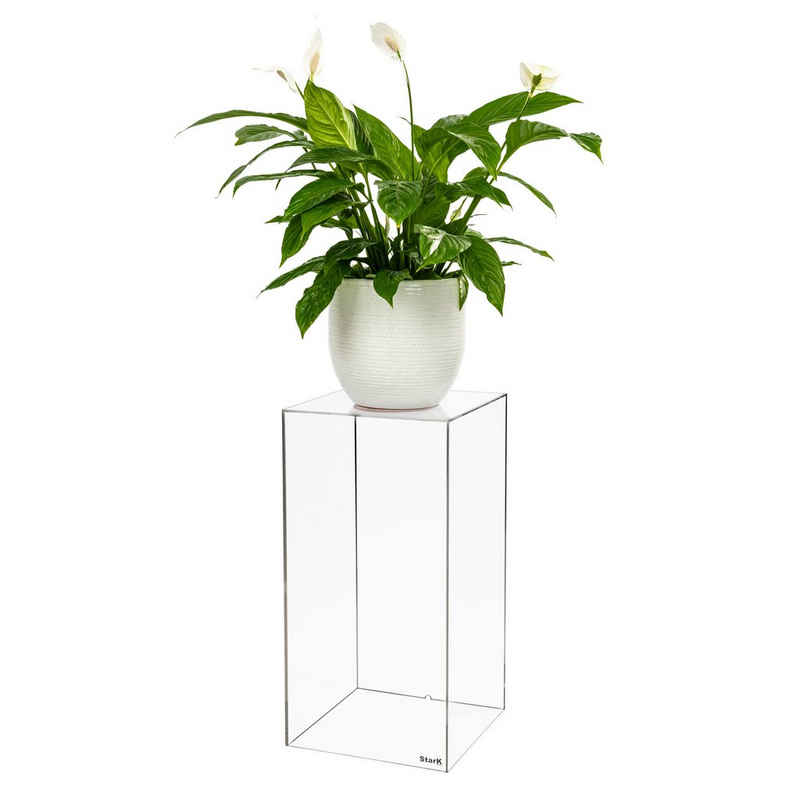 StarK Blumenständer Klare Acrylglas Dekosäule -Premium Pflanzenständer belastbar bis 30kg, Arcylglas