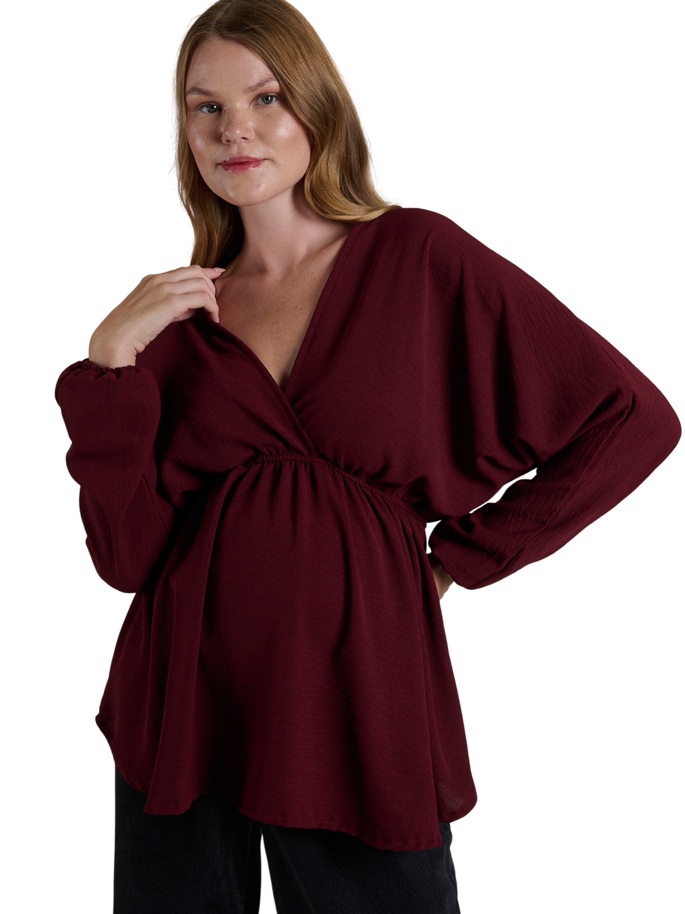 LYNMAMA Umstandsbluse Chice Damenbluse - Stilvolles Oberteil