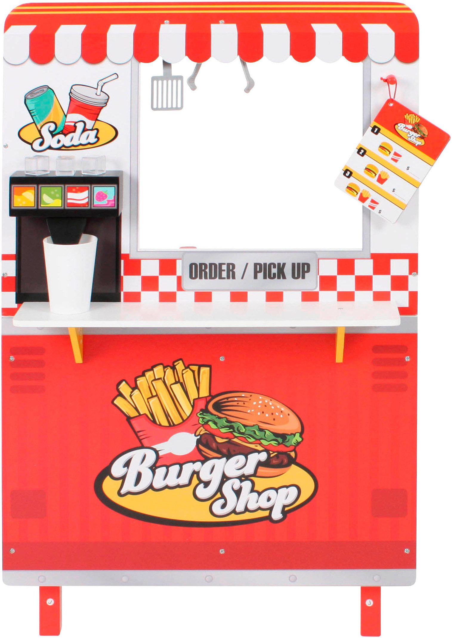 CHIC2000 Spielküche Burgerladen Holz