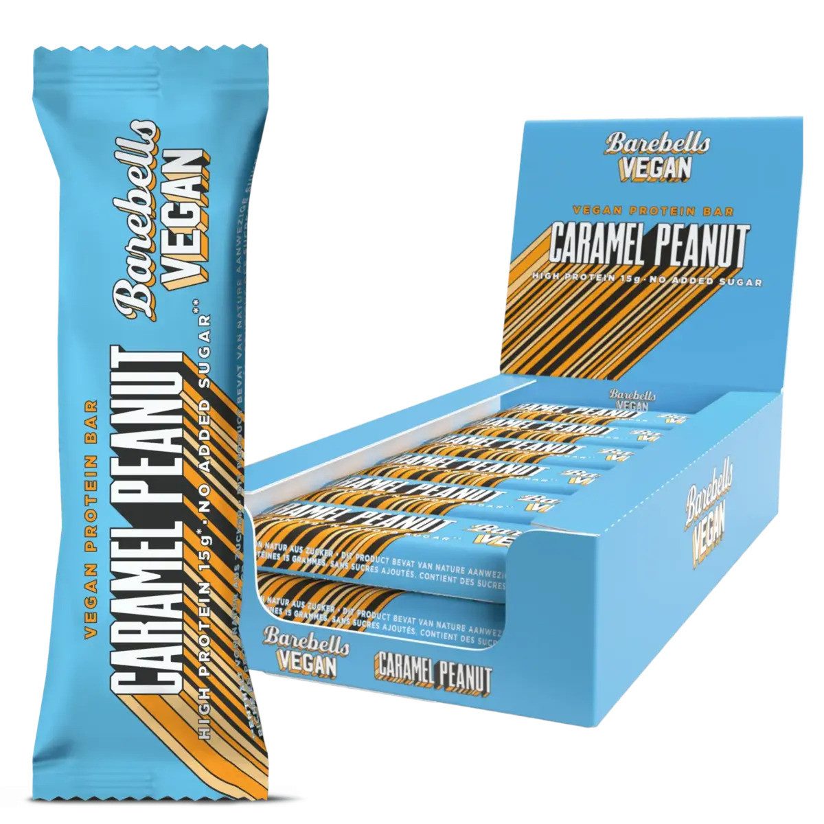 Barebells Vegan Bar 12x 55g - Peanut Caramel Riegel, 660 g, Riegel