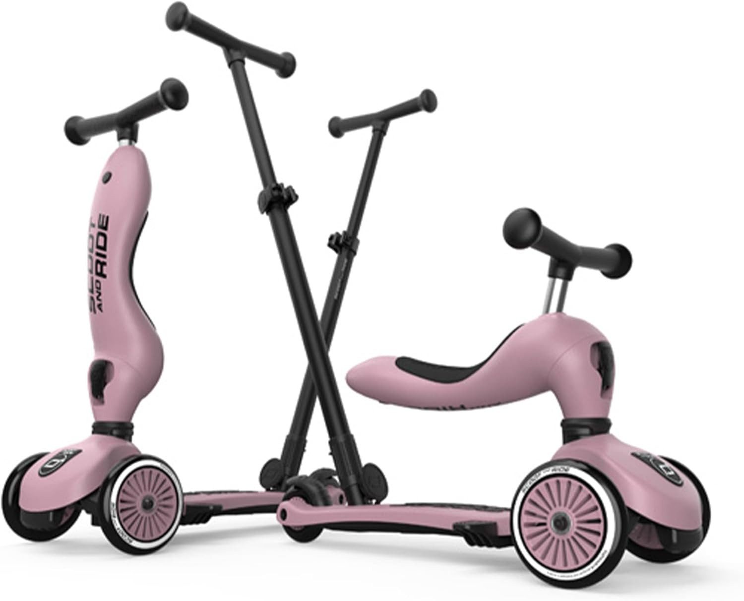 Scoot and Ride Dreiradscooter Highwaykick 1 Push and Go Kinderroller mit Sitz 2in1 Laufrad