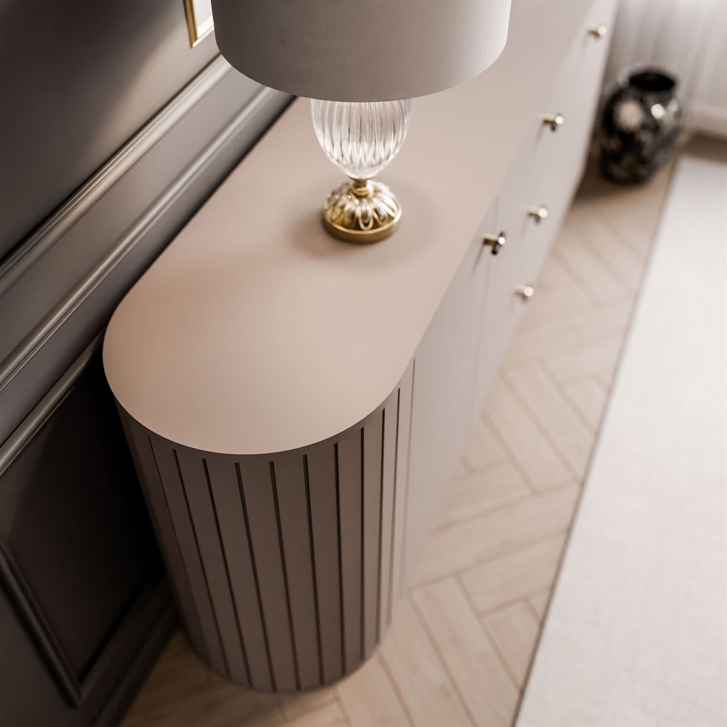 Lookway Kommode ELODIE 190 2D3S mit 3 Schubladen (1x Kommode), Breite: 190 cm