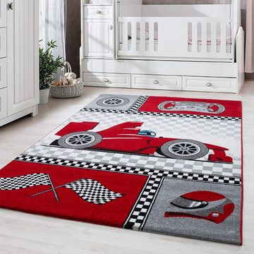 Kinderteppich Teppich für den Flur oder Küche Rennwagen, Stilvoll Günstig, Läufer, Höhe: 11 mm