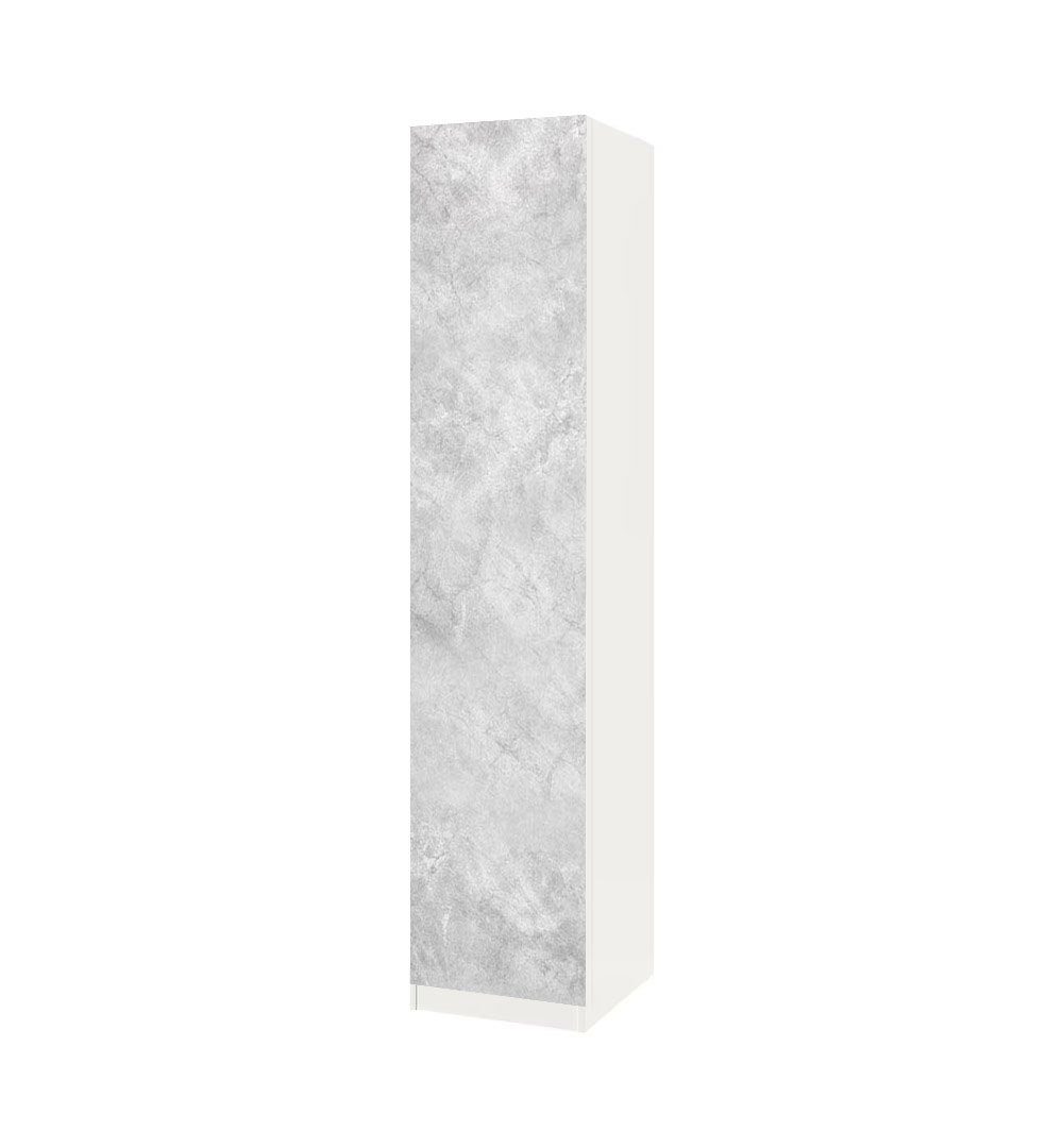 MyMaxxi Möbelfolie Schrankaufkleber Pax Beton in Marmor Optik Klebefolie Möbelfolie Folie, (Weisser Beton, 1St.}, Ein Aufkleber je Schranktür), Selbstklebend