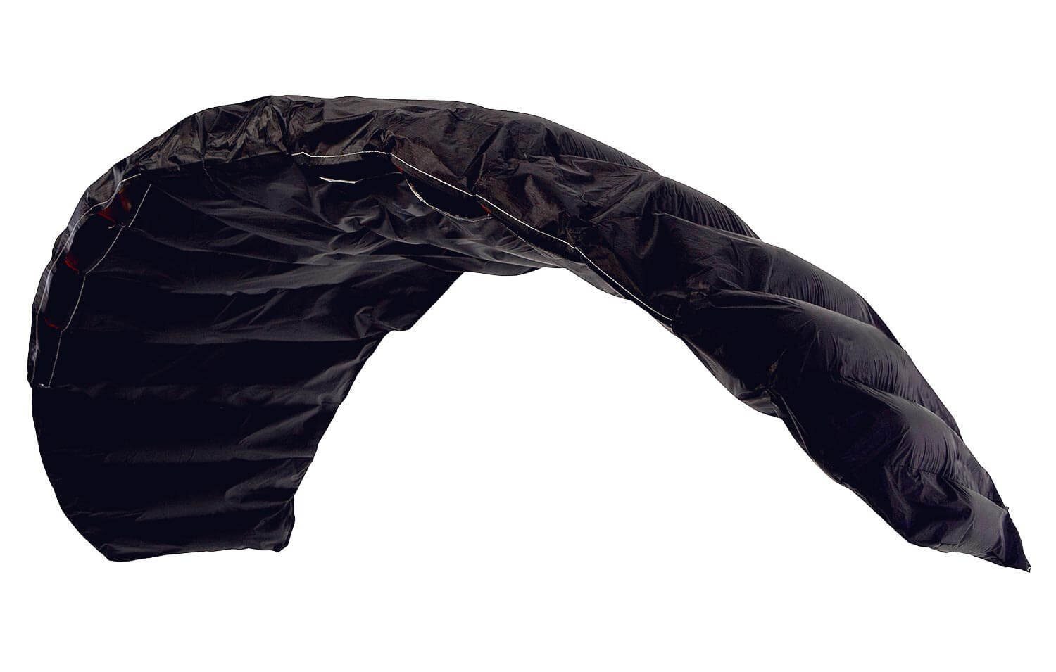Wolkenstürmer Kite Paraflex Speed 2.5 Stunt Kite 250 cm Kite Only, (Power Lenkmatte 2 Leiner für Fortgeschrittene Speedkite, 1-tlg), Zweileiner Power Lenkdrachen Schwarz 16 Zellen ab 12 Jahren