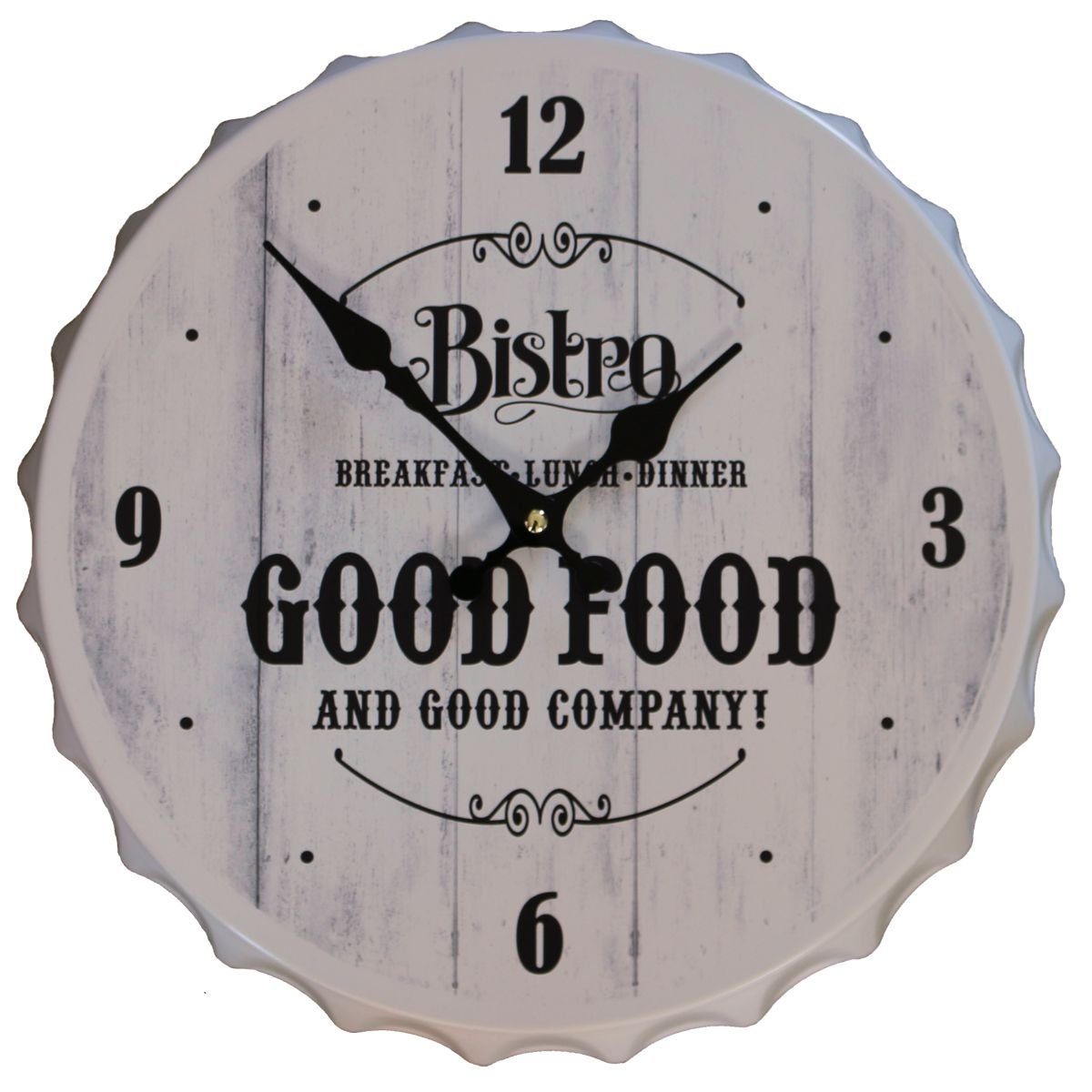 Contento Wanduhr 440s Wanduhr CROWNS BISTRO Metall
