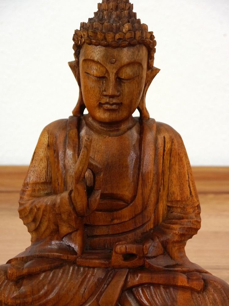 livasia Buddhafigur Bali Buddha aus Holz, günstig online kaufen