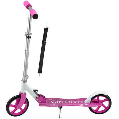 ArtSport Cityroller Girl Power, mit XXL Rädern, Fußständer, Hinterradreibungsbremse