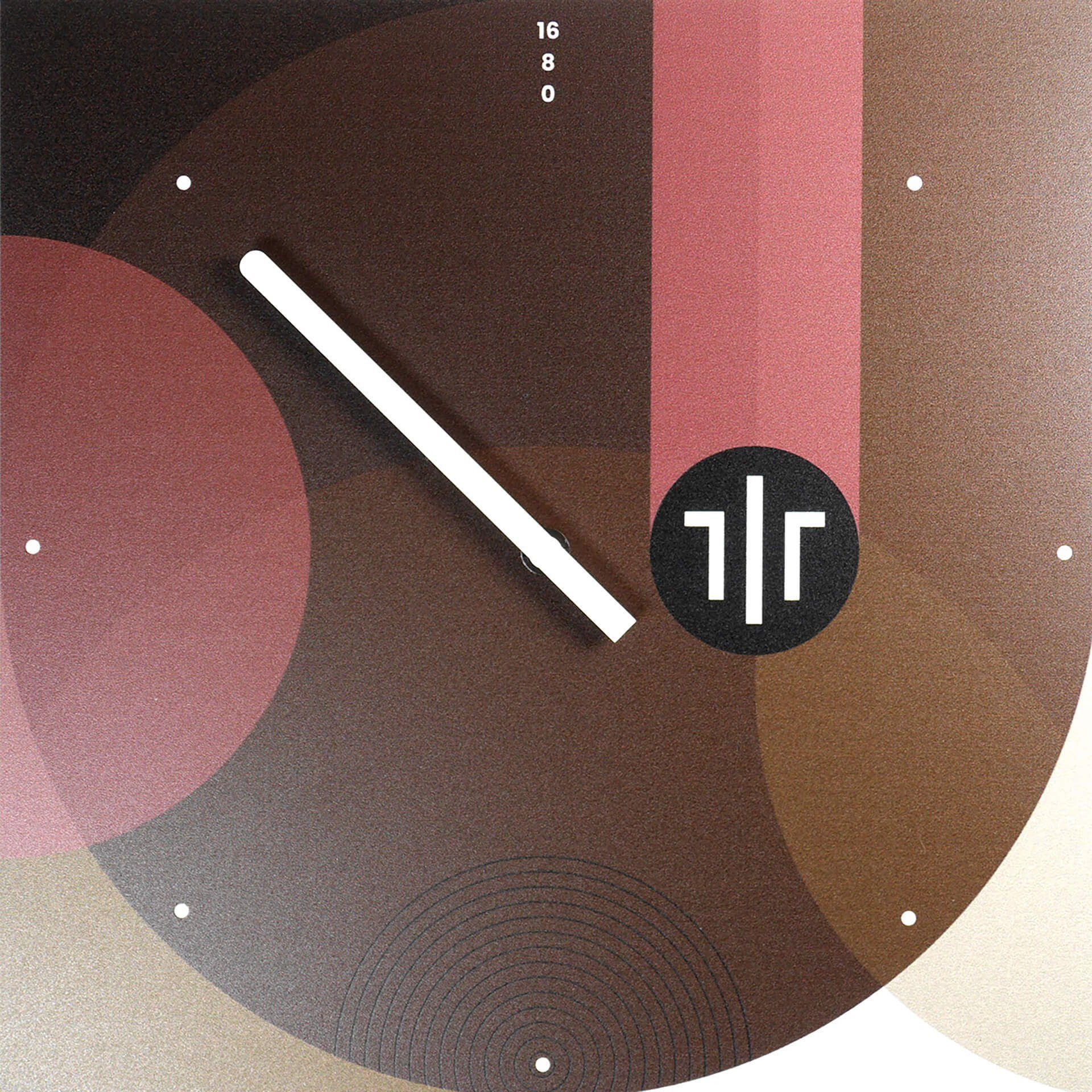 ONZENO Wanduhr THE NOSTALGIC. 29x29x3 cm (handgefertigte Design-Uhr)