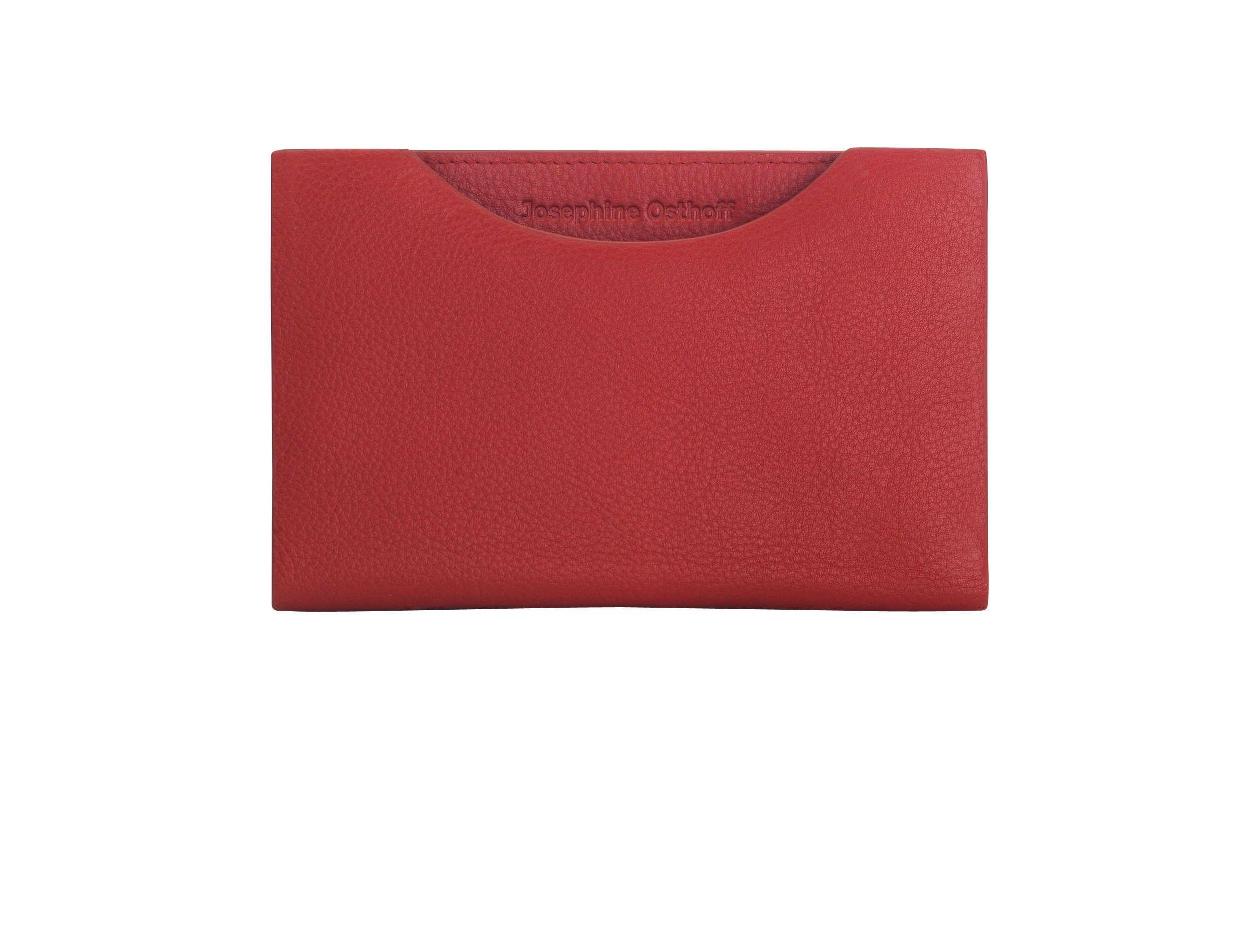 Josephine Osthoff Brieftasche Hamburg Geldbörse flach kirsche