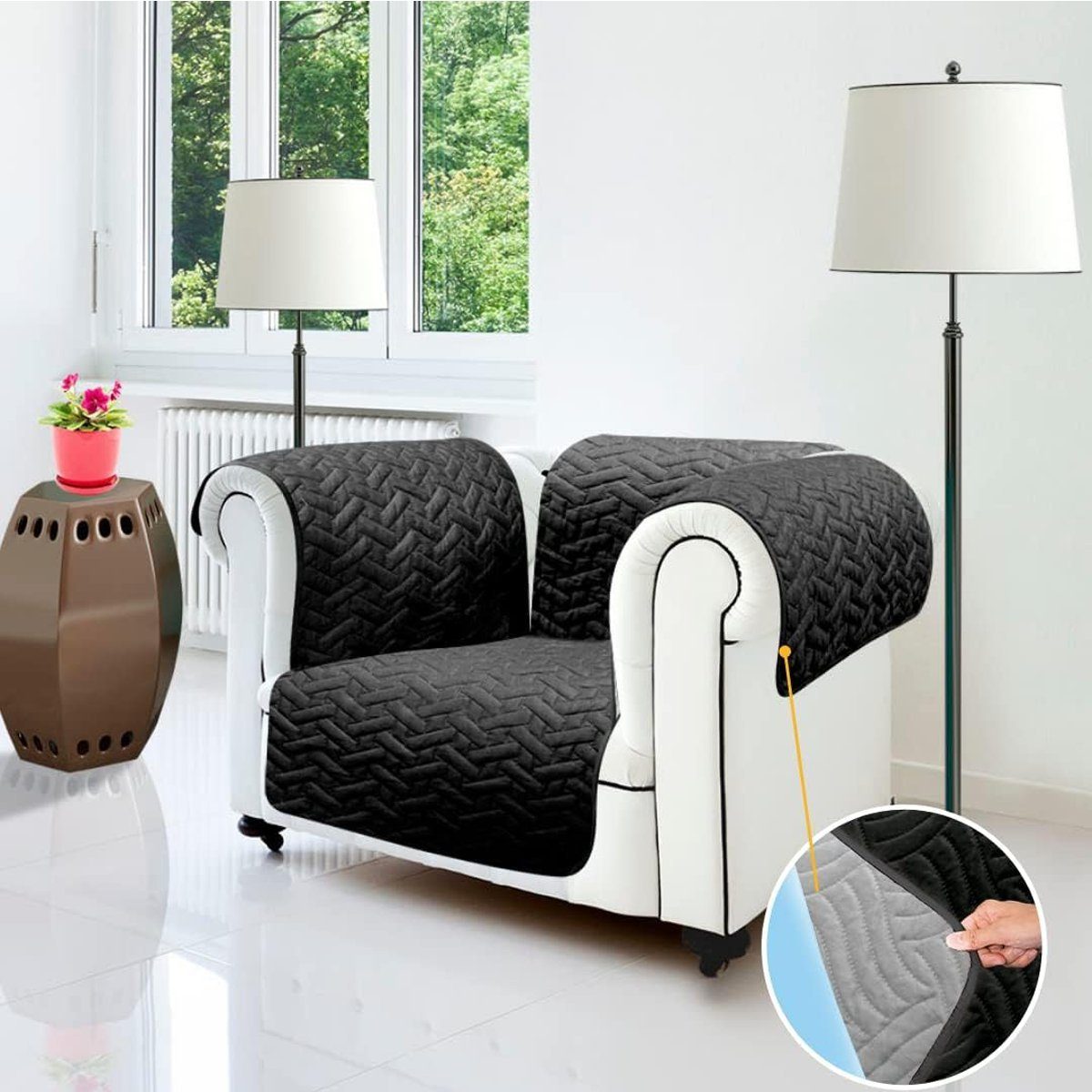 Starlyf Sofaschoner Sofa Cover Sofahusse, wasserabweisend, wendbar, Sofabez günstig online kaufen