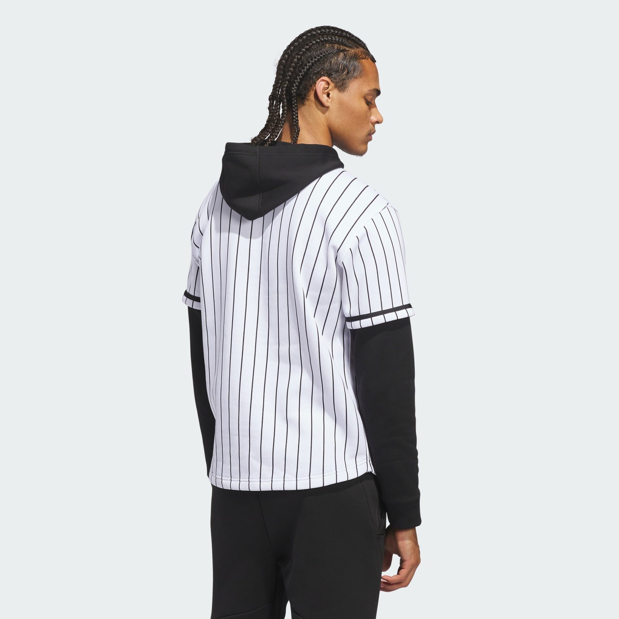 adidas Performance Kapuzenpullover ADIDAS DUGOUT PINSTRIPE KAPUZENTRIKOT (1-tlg)