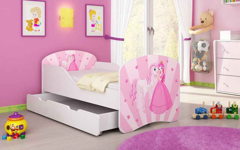 Baidani Kinderbett »Luna«, inkl. Matratze, Schublade und Lattenrost, verschiedene Bilder zur Auswahl!