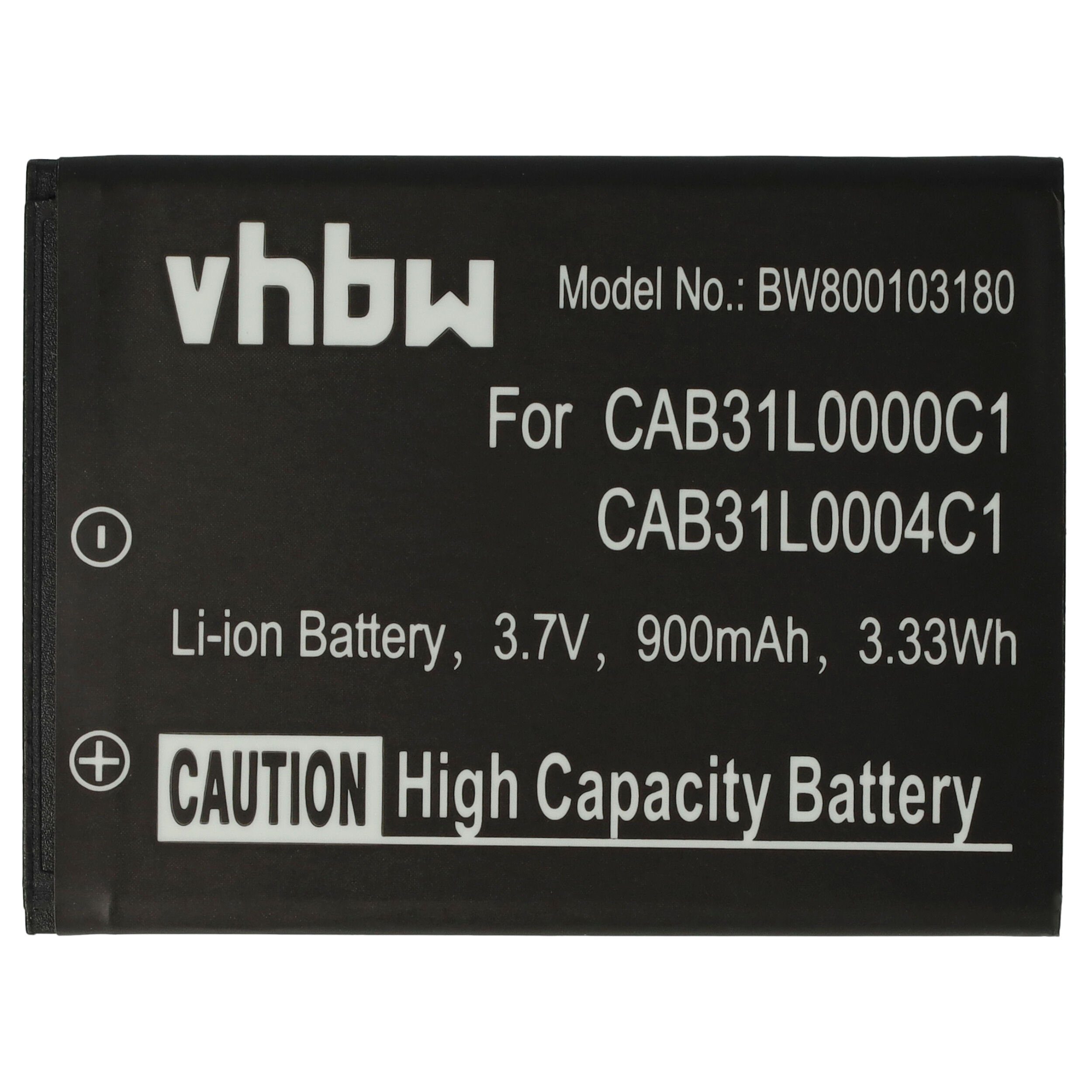 vhbw kompatibel mit Vodafone 555, VF155, VF555, VF155, VF555, 155 Smartphone-Akku Li-Ion 900 mAh (3,7 V)