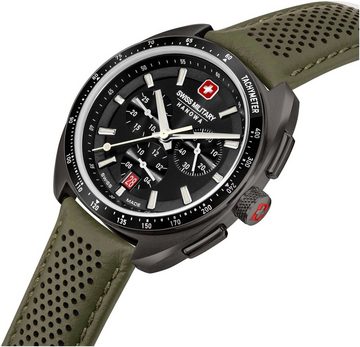 Swiss Military Hanowa Chronograph DEFENDER, Quarzuhr, Herrenuhr, Datum, Stoppfunktion, Saphirglas, Swiss Made