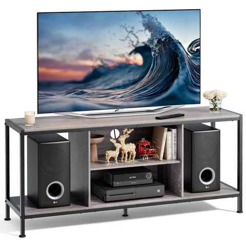 Bealife Lowboard Fernsehtisch, TV-Schrank, TV-Möbel Fernsehtisch, mit Ablagefächern