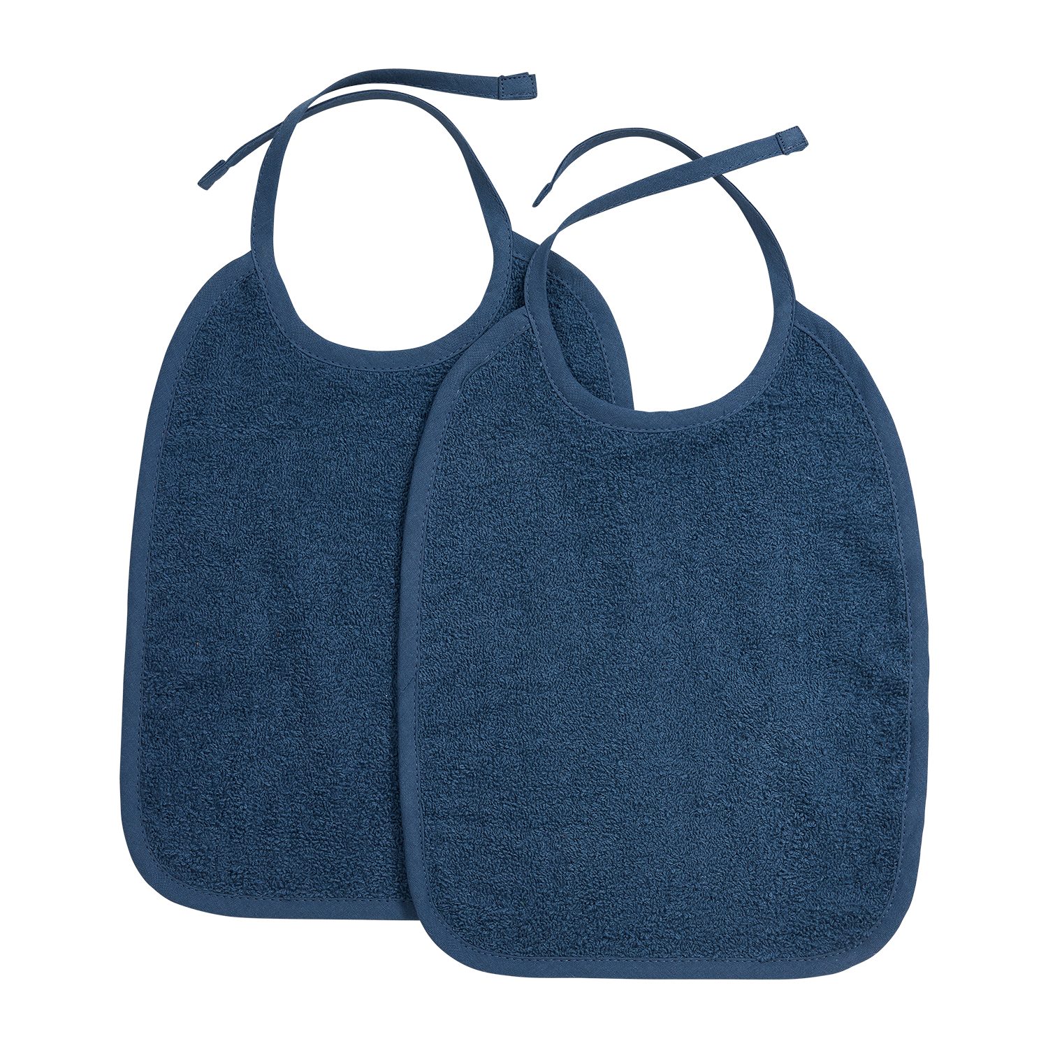 Meyco Baby Lätzchen Indigo, (25x34cm - 2-Pack), 25x34cm - 2-Pack