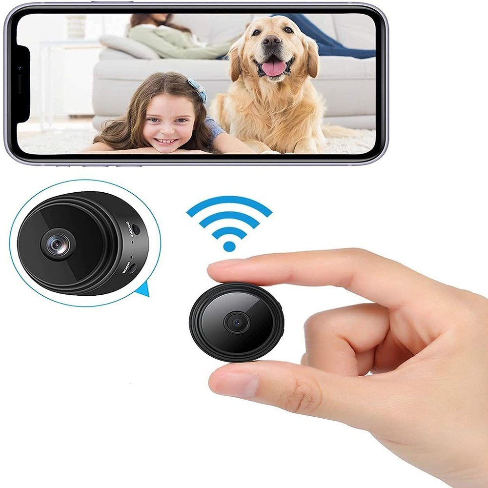 GelldG Mini-Kamera Drahtlose HD 1080P Wi-Fi-Überwachungskamera  Überwachungskamera