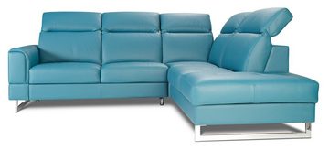 JVmoebel Ecksofa, Leder Sitz Garnitur Designer Wohnlandschaft Ecksofa Sofa Couch