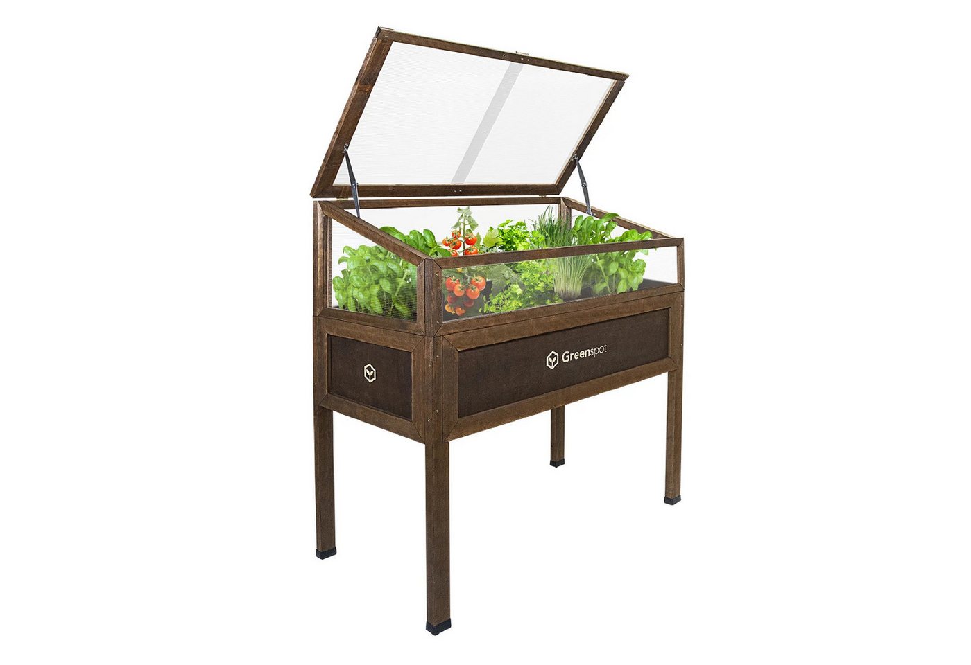 QLS Gewächshaus Mini Vintage für Balkon 110×55 cm, aus Holz Hochbeet Frühbeet Terrasse braun | Rabatt: 33% QLS Gewächshaus Mini Vintage für Balkon 110×55 cm, aus Holz Hochbeet Frühbeet Terrasse braun | Rabatt: 33%