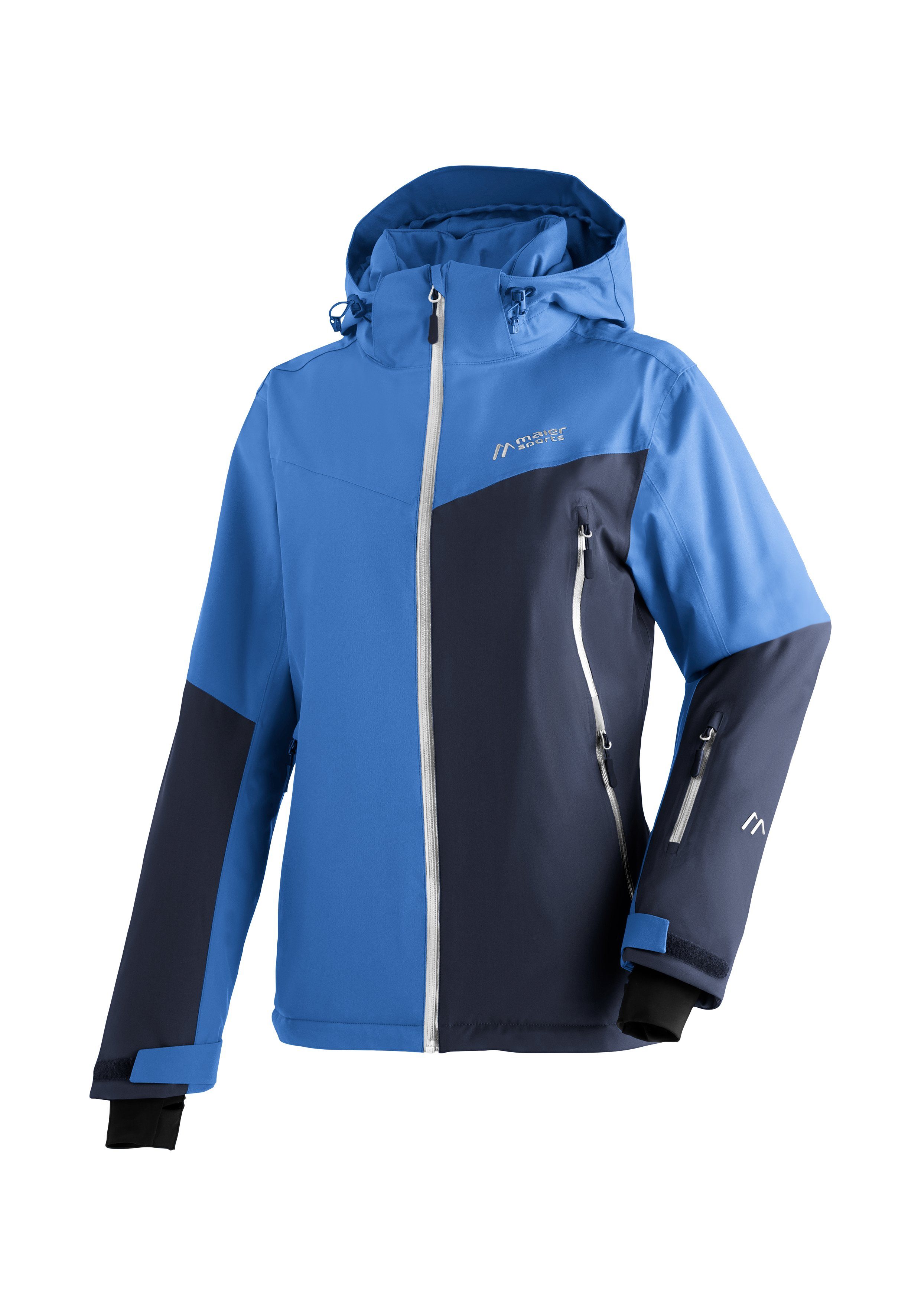 Maier Sports Skijacke Nuria atmungsaktive Damen Ski-Jacke, wasserdichte und winddichte Winterjacke pastellblau