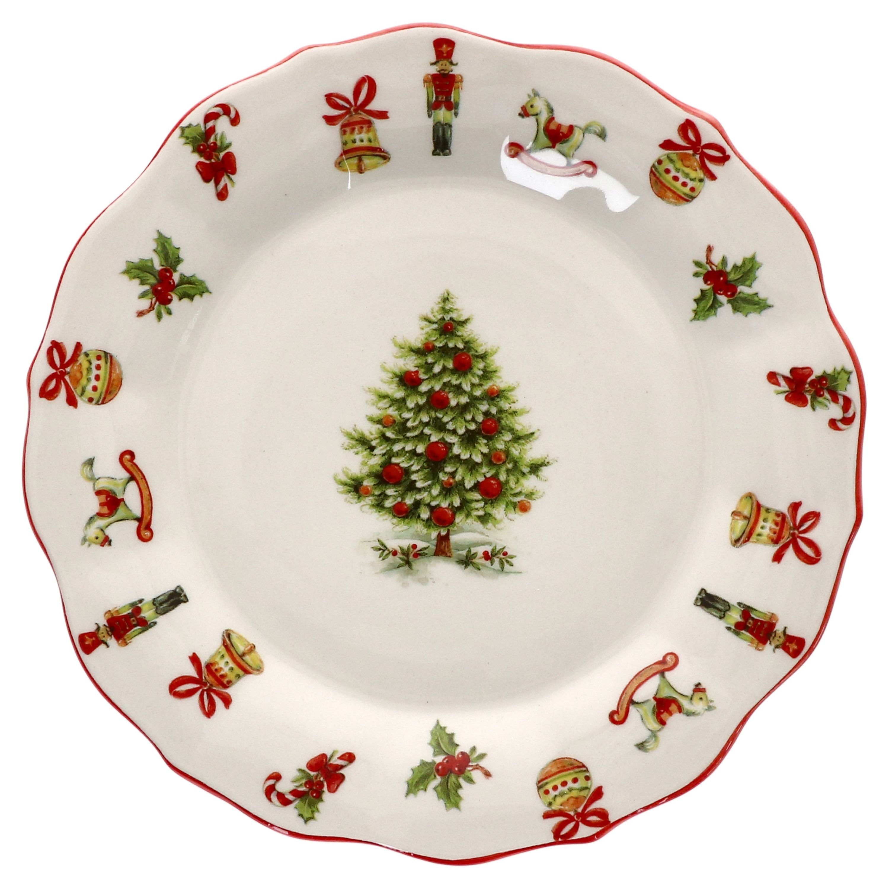Frühstücksteller Maestro Natale Kuchenteller Dessert-Teller Frühstück Weihnachten