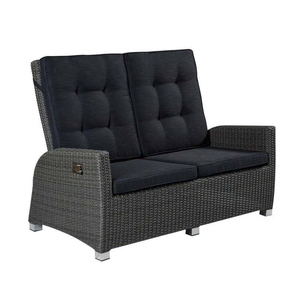 LC Garden Sonneninsel LC Garden »Barcelona« Living 2er Sofa grau-mix  Zweisitzer