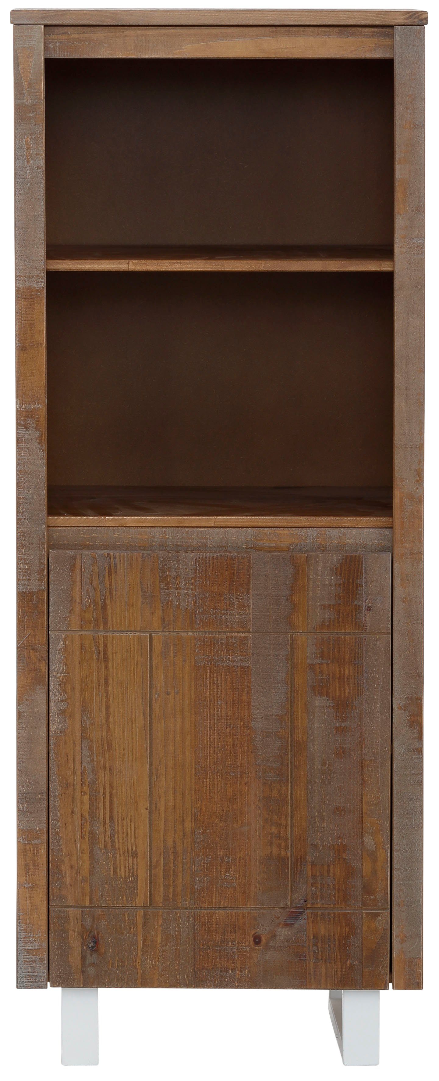 OTTO home Bücherregal Lagos, aus schönem massivem Kiefernholz, grifflos, Breite 55 cm