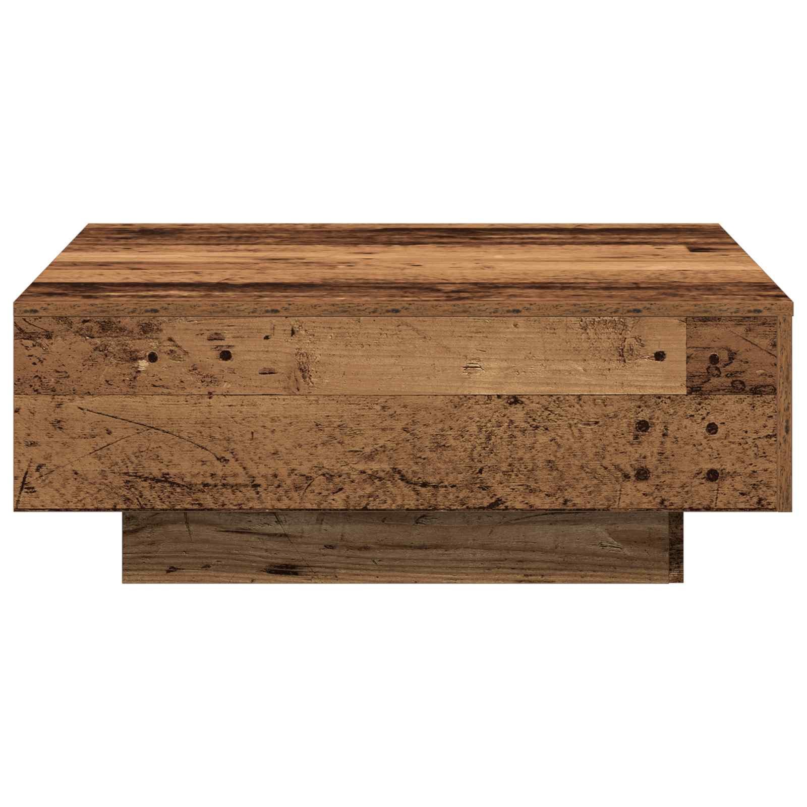 vidaXL Couchtisch Couchtisch Altholz 80 x 80 x 31 cm (1-St)