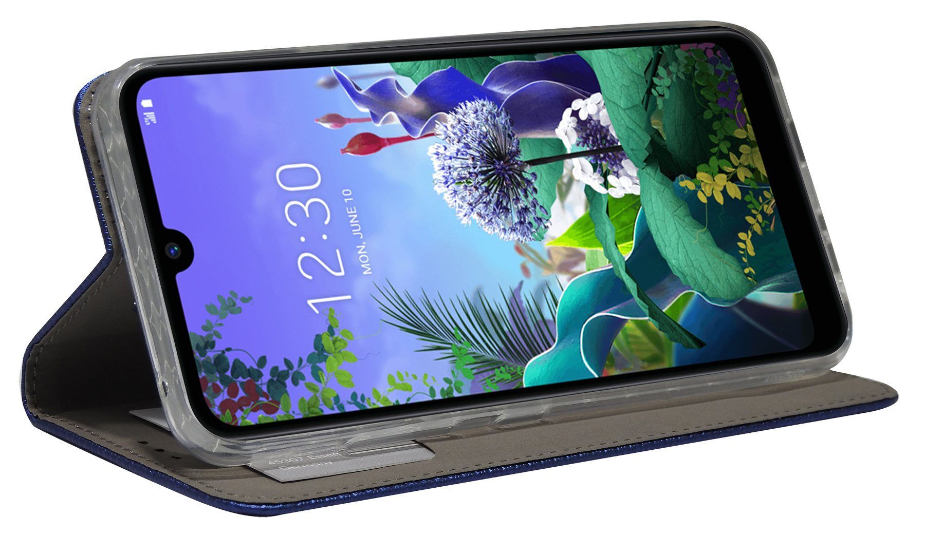 cofi1453 Handyhülle cofi1453® Buch Tasche "Smart" kompatibel mit LG, Kunstleder Schutzhülle Handy Wallet Case Cover mit Kartenfächern, Standfunktion Blau