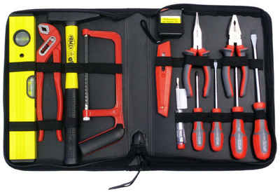FAMEX Werkzeugset »190-50 Werkzeugtasche mit Werkzeug Set - Werkzeugsatz für DIY und Reparaturarbeiten«, (Werkzeugtasche), Ideal als Geschenk