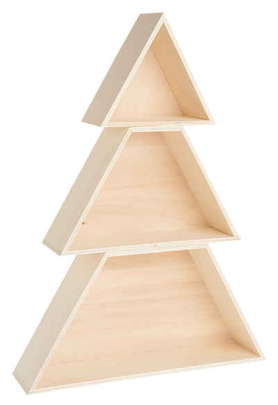 Rico Design Dekoobjekt Tannenbaum, Holz-Set, 51 cm hoch