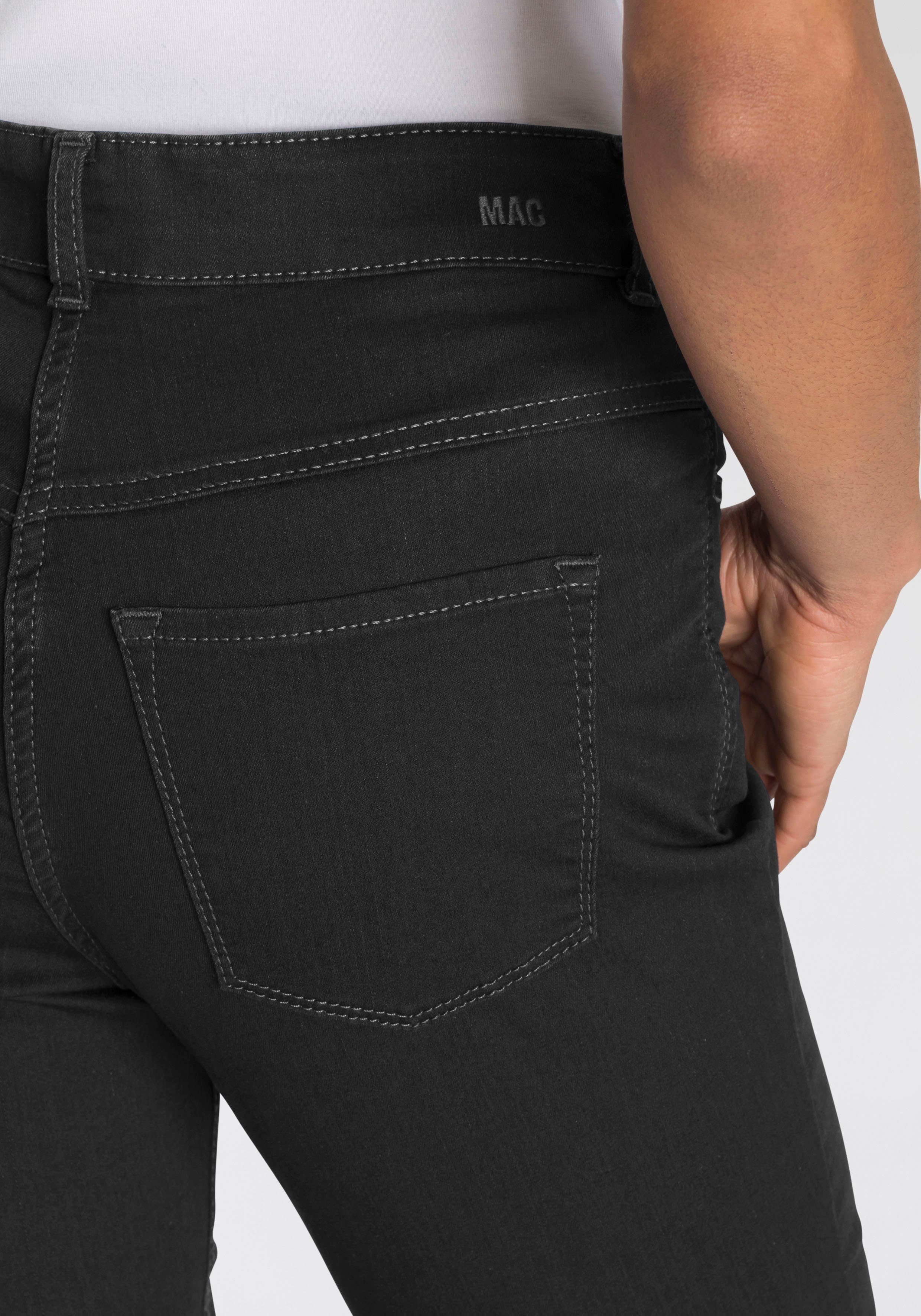 Power-Stretch MAC sitzt Skinny-fit-Jeans bequem black-black ganzen Hiperstretch-Skinny Tag Qualität den