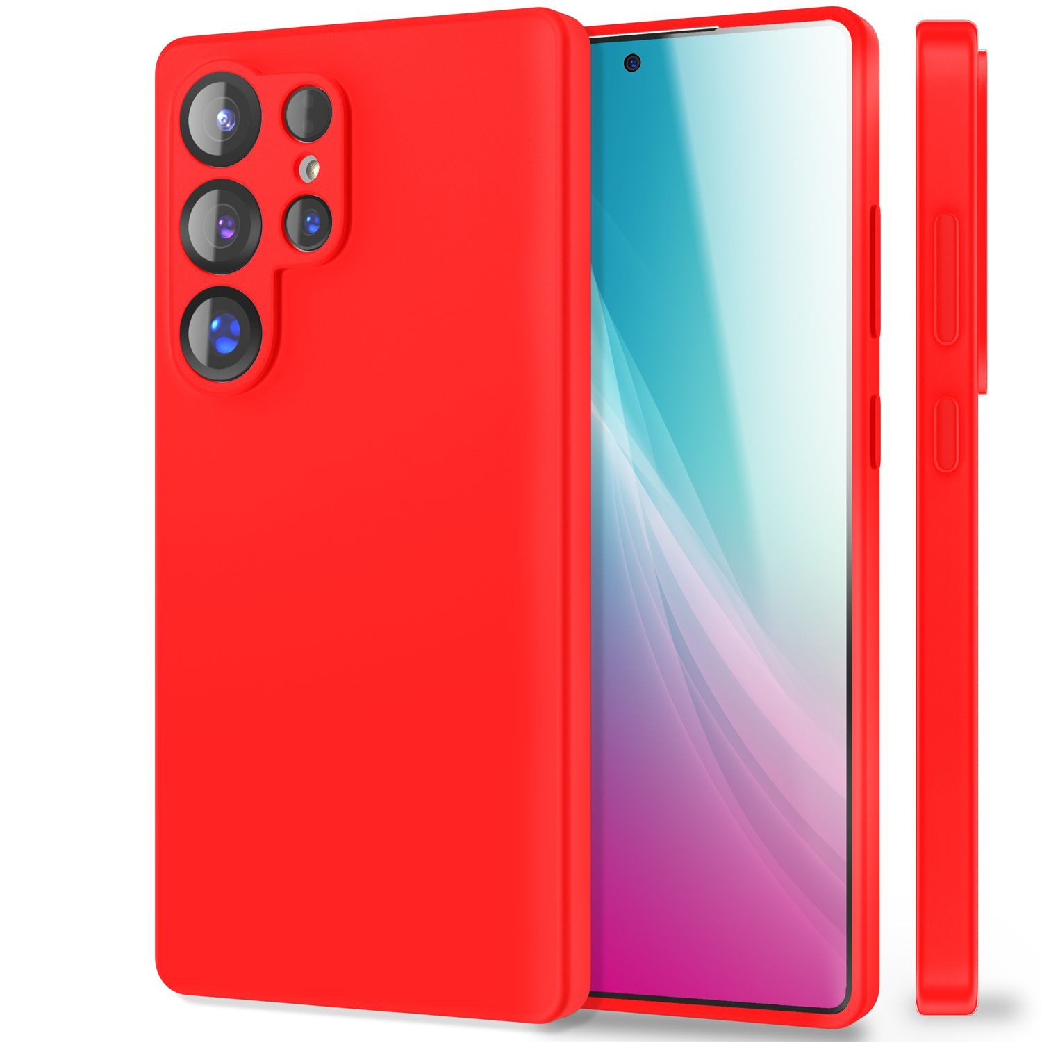 Nalia Smartphone-Hülle Samsung Galaxy S25 Ultra, Phoenix / Flüssigsilikonhülle / Pflegeleicht / Samtig Weiche Haptik